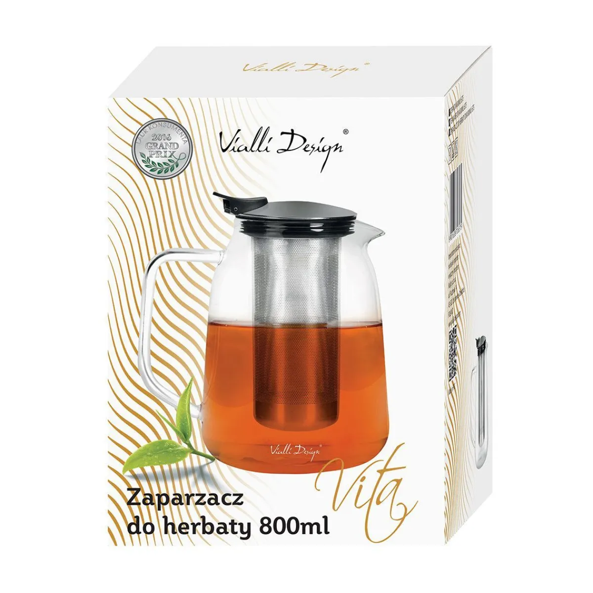 VIALLI DESIGN Zaparzacz Vita Do Herbaty 0,8 L
