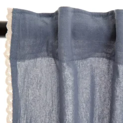 HOMLA Zaslona Della Z Koronka Niebieska 135X250 Cm