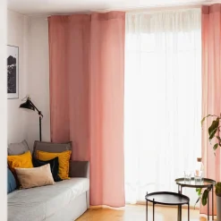 HOMLA Zaslona Patty Welwetowa Brudny Roz 140X250 Cm