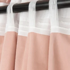 HOMLA Zaslona Patty Welwetowa Brudny Roz 140X250 Cm