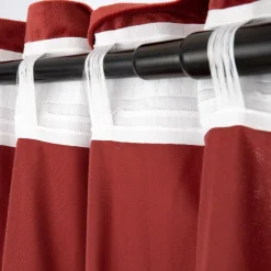 HOMLA Zaslona Patty Welwetowa Bordowa 140X250 Cm