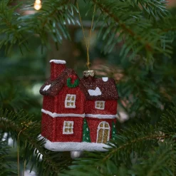 HOMLA Zawieszka Evi Red Domek 8 Cm