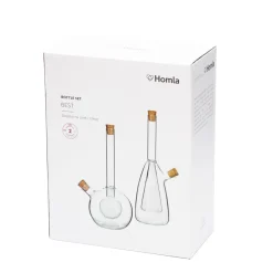 HOMLA Zestaw Butelek Best Na Ocet I Oliwe, 2 Szt. 21 Cm