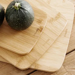 HOMLA Zestaw Desek Bambou Do Krojenia 3 Szt.