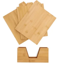 HOMLA Zestaw Desek Bambou Kuchennych 3 Szt.