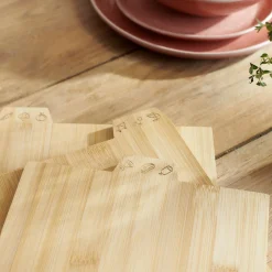 HOMLA Zestaw Desek Bambou Kuchennych 3 Szt.