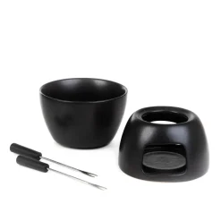 HOMLA Zestaw Do Fondue Tolga Czarny 12X14 Cm