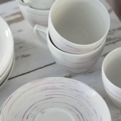 CHODZIEŻ Zestaw Filizanek City Cherry Ze Spodkiem 12 El.