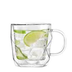 VIALLI DESIGN Zestaw Filizanek Geo Z Podwojna Scianka 2 Szt. 330 Ml