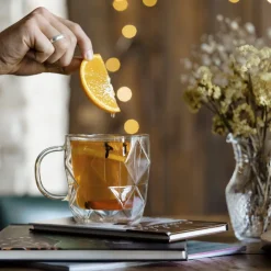 VIALLI DESIGN Zestaw Filizanek Geo Z Podwojna Scianka 2 Szt. 330 Ml