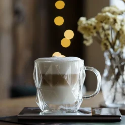 VIALLI DESIGN Zestaw Filizanek Geo Z Podwojna Scianka 2 Szt. 330 Ml