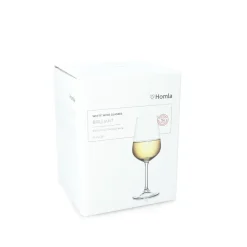 HOMLA Zestaw Kieliszkow Brilliant Do Wina Bialego, 4 Szt. 0.36