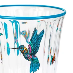 HOMLA Zestaw Kieliszkow Frida Kahlo Turkusowych, 2 Szt. 0.18