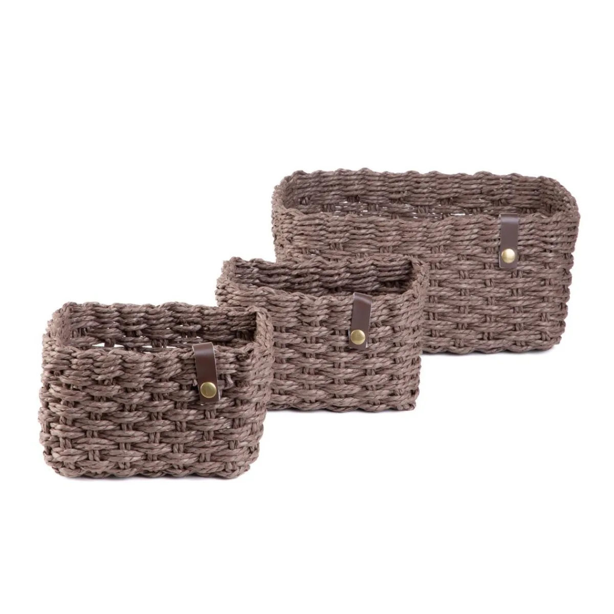 HOMLA Zestaw Koszy Dekoracyjnych Vimet 3 Szt. 25X19X12 Cm 18X13X10 Cm 18X13X10 Cm