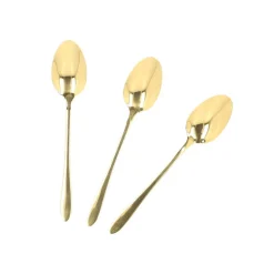 HOMLA Zestaw Lyzeczek Stilo Do Herbaty Zlote 3 Szt.
