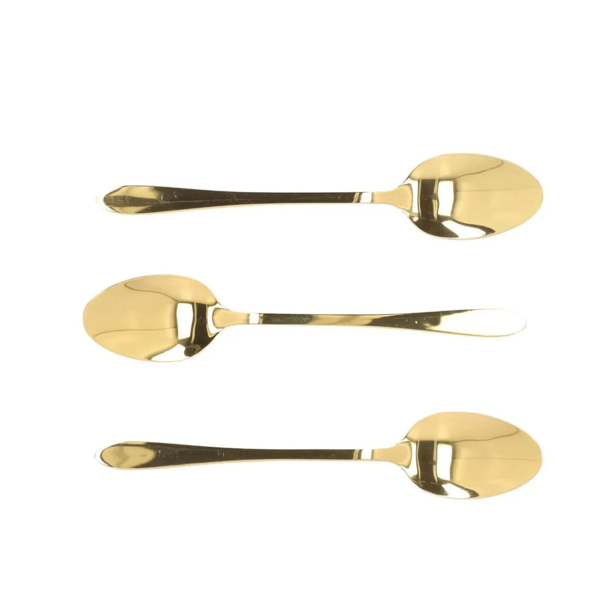 HOMLA Zestaw Lyzeczek Stilo Do Herbaty Zlote 3 Szt.