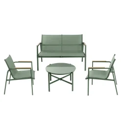 HOMLA Zestaw Mebli Ogródowych Inti Oliwkowy 65X65X42Cm