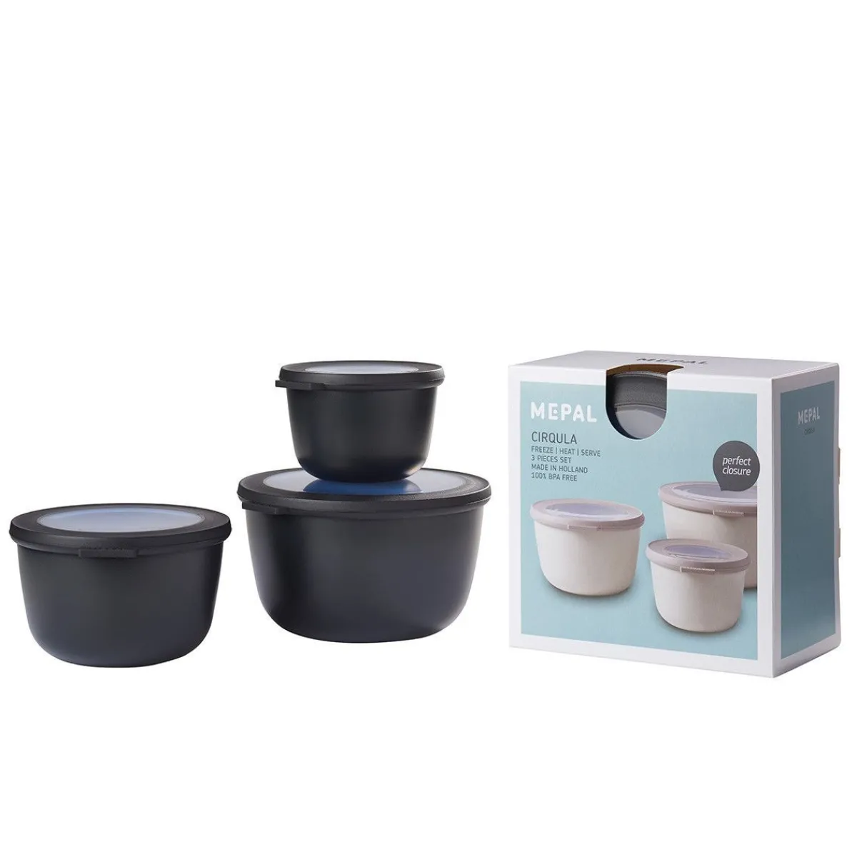 MEPAL Zestaw Misek Cirqula Dyzych 3 Szt. 500/1000/2000 Ml