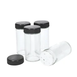 HOMLA Zestaw Przyprawnikow Bambou Bambusowych Na Stojaku 4 Sloiczki 26X7,5 Cm