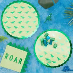 GINGER RAY Zestaw Roar Talerzy Papierowych 8 Szt. Fi 23 Cm