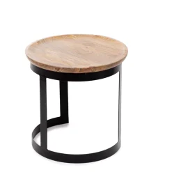 HOMLA Zestaw Stolikow Kawowych Harvey Drewnianych 53X51/43X43 Cm