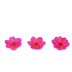 HOMLA Zestaw Swiec Floral Aura 3 Szt. Kwiaty Rozowe 140 G