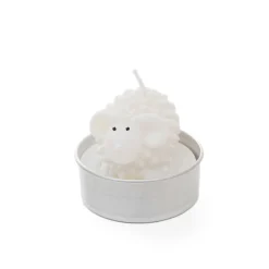 HOMLA Zestaw Swiec Wielkanocnych Arie Biale Baranki 3 Szt