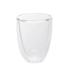 HOMLA Zestaw Szklanek Cembra Modern Geometryczne Z Podwojna Scianka, 2 Szt. 0,28 L