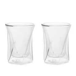 HOMLA Zestaw Szklanek Cembra Modern Z Podwojna Scianka, 2 Szt. 0,2 L