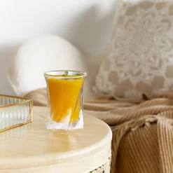 HOMLA Zestaw Szklanek Cembra Modern Z Podwojna Scianka, 2 Szt. 0,2 L