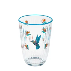 HOMLA Zestaw Szklanek Frida Kahlo Turkusowych, 2 Szt. 0.38