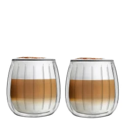 VIALLI DESIGN Zestaw Szklanek Tulip Z Podwojna Scianka 2 Szt. 250 Ml