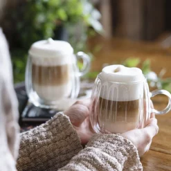 VIALLI DESIGN Zestaw Szklanek Tulip Z Podwojna Scianka 2 Szt. 250 Ml