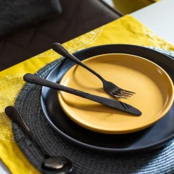 HOMLA Zestaw Sztućców Abele Czarne 16 Szt.