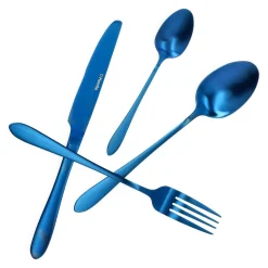 HOMLA Zestaw Sztućców Abele Matowe Granatowe 16 Szt.
