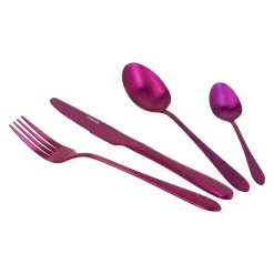 HOMLA Zestaw Sztućców Abele Matowe Fioletowe 16 Szt.