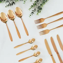 HOMLA Zestaw Sztućców Abele Miedziane 16 Szt.