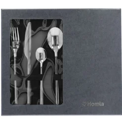 HOMLA Zestaw Sztućców Aperi Srebrne 24 Szt.