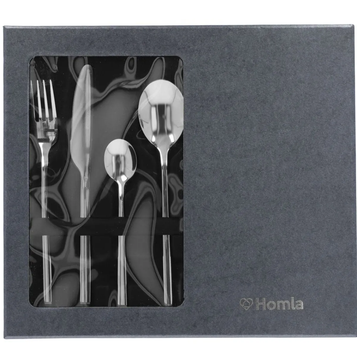 HOMLA Zestaw Sztućców Aperi Srebrne 24 Szt.