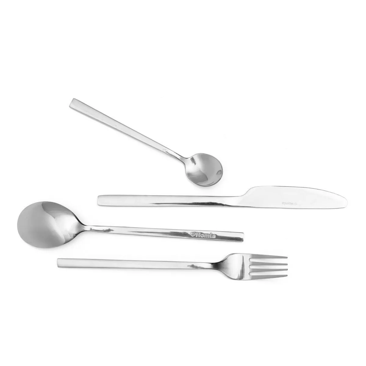 HOMLA Zestaw Sztućców Aperi Srebrne 24 Szt.
