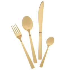 HOMLA Zestaw Sztućców Fabro Zlotych 24 Szt.
