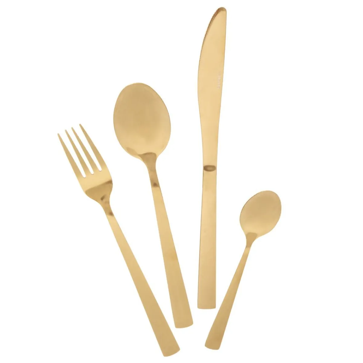 HOMLA Zestaw Sztućców Fabro Zlotych 24 Szt.