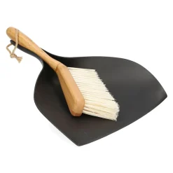 HOMLA Zmiotka Bambou I Szufelka Duza Czarna 35X26 Cm