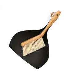 HOMLA Zmiotka Bambou I Szufelka Mala Czarna 29X19 Cm